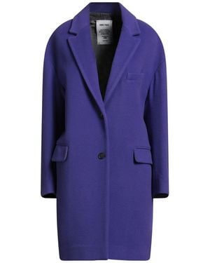 ANNIE PARIS Dark Coat Virgin Wool, Cashmere - Blue