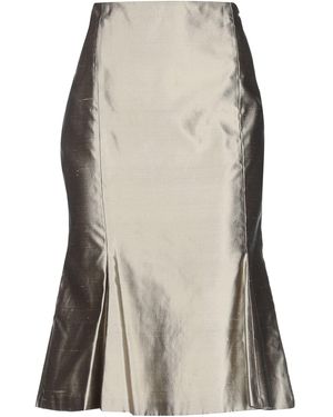 Clips Midi Skirt Silk - Green