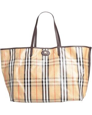 Burberry Shoulder Bag Cotton, Viscose, Linen - Natural