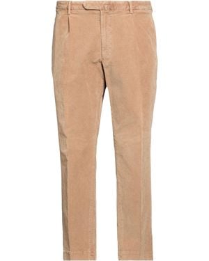 Santaniello Camel Trousers Cotton, Elastane - Natural