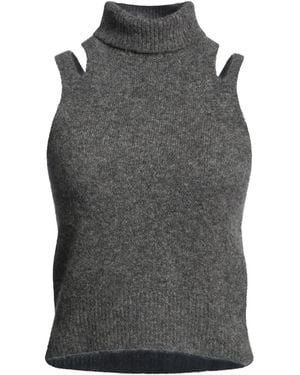 Roberto Collina Turtleneck Cashmere, Silk, Polyester - Gray