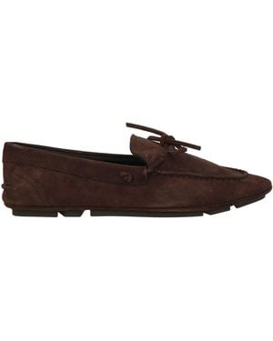 Bally Dark Loafers Goat Skin - Brown