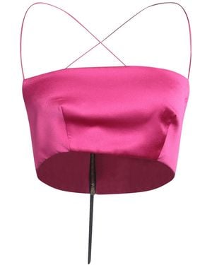 Nineminutes Fuchsia Top Polyester, Elastane - Pink