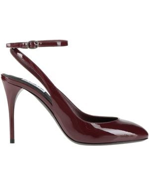 Alaïa Court Shoes Leather - Purple