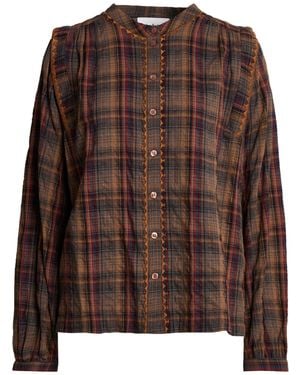 Ba&sh Khaki Shirt Cotton, Linen - Brown