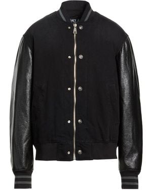 Versace Jeans Couture Denim Outerwear Cotton, Elastane, Polyurethane Resin - Black