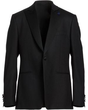 Lardini Blazer Wool, Elastane - Black