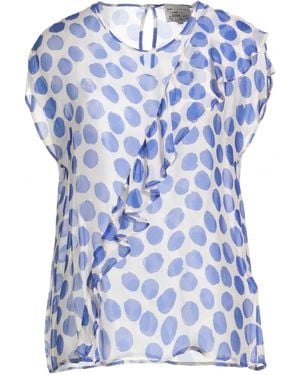 ALESSIA SANTI Top Viscose, Silk - Blue