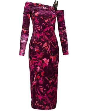 Versace Jeans Couture Vestido Midi - Rojo