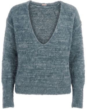 Free People Pullover - Bleu