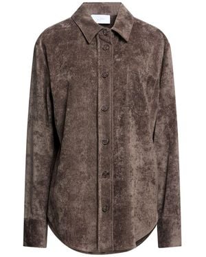 Soallure Shirt Polyester, Elastane - Brown