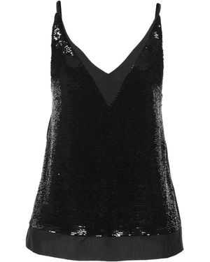 SEVENTY VENEZIA Top Lyocell, Linen, Viscose, Elastane, Polyester - Black