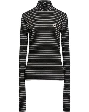 Gaelle Paris T-Shirt Polyester, Viscose, Elastane, Metallic Fiber, Polyamide - Black