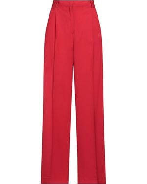 MSGM Trousers Virgin Wool, Elastane - Red