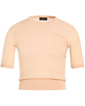 Roberto Collina Apricot Sweater Merino Wool - Natural