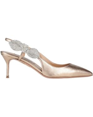 Aquazzura Court Shoes Leather - Natural