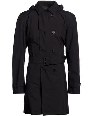Herno Laminar Overcoat & Trench Coat Polyester, Gore-Tex - Black