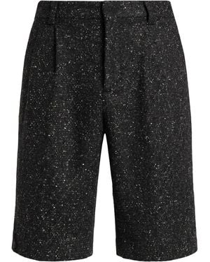 Roberto Collina Shorts & Bermuda Shorts Wool, Polyester, Acrylic, Silk, Textile Fibres - Black