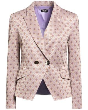 Liu Jo Blazer Polyester, Polyamide, Viscose, Elastane, Metallic Polyester - Pink