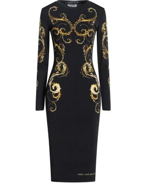 Versace Jeans Couture Midi Dress Viscose, Elastane - Black