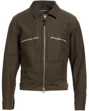 Tom Ford Dark Denim Outerwear Cotton - Green