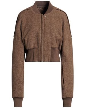 Rick Owens Jacket Virgin Wool - Brown