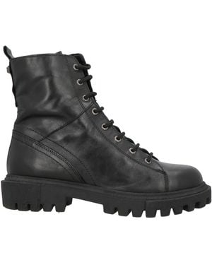 CafeNoir Ankle Boots Leather - Black