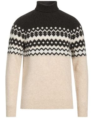 Eleventy Cream Turtleneck Cashmere, Silk, Polyester - Black