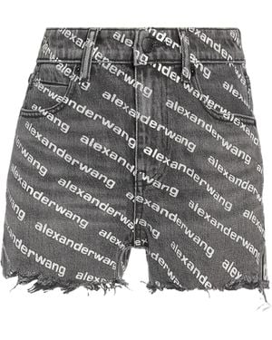 Alexander Wang Denim Shorts - Grey