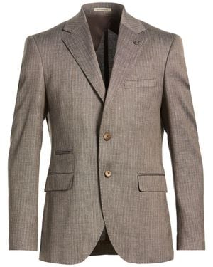 SUIT SARTORIA Blazer Linen, Pes, Viscose, Elastane - Brown