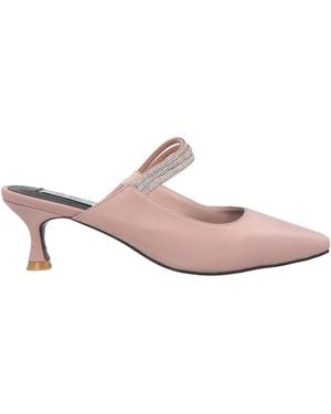 Gai Mattiolo Love To Love Mules & Clogs Textile Fibers - Pink