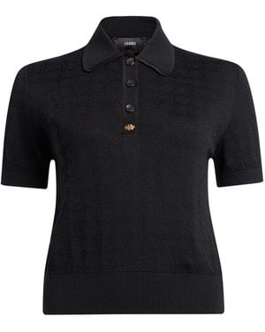 Amiri Polo Shirt Cotton, Polyamide - Black
