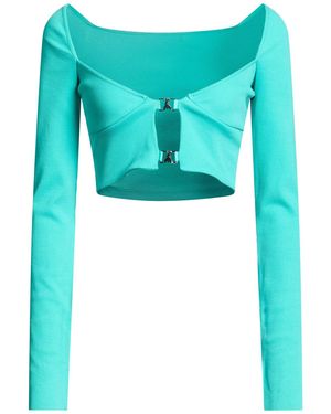 Patrizia Pepe Top Cotton, Elastane - Blue