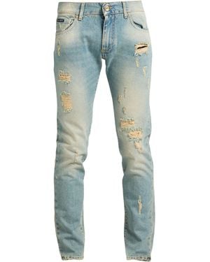 Dolce & Gabbana Jeans Cotton, Leather - Blue