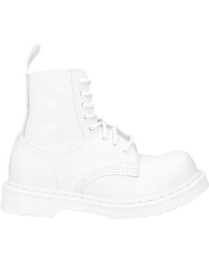 Mm6 Maison Margiela X Dr.martens Ankle Boots Leather - White