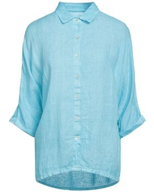 120% Lino Shirt Linen - Blue