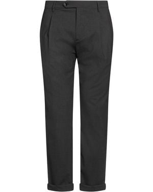 Berwich Charcoal Trousers Virgin Wool, Elastane - Grey