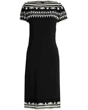 Ermanno Scervino Midi Dress Viscose, Acetate - Black