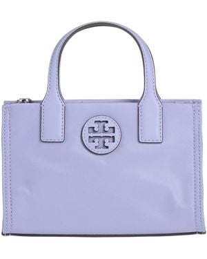 Tory Burch Lilac Handbag Textile Fibers - Blue