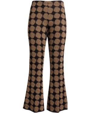 Siyu Trousers Merino Wool, Polyamide, Metallized Polyamide - Brown