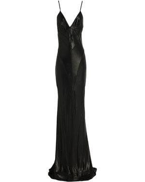 Rick Owens Maxi Dress Viscose, Elastane - Black