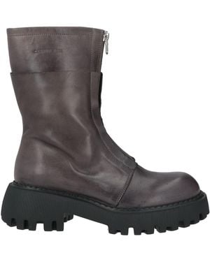 Cerruti 1881 Charcoal Ankle Boots Cow Leather - Brown