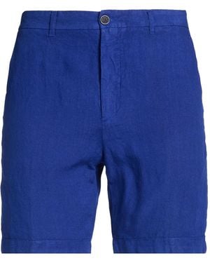 120% Lino Shorts & Bermuda Shorts - Blue