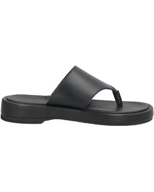 Attachment Thong Sandal Leather - Black