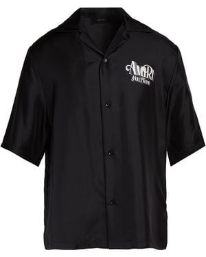 Amiri Shirt Silk - Black
