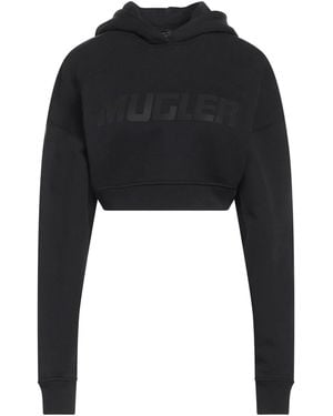 Mugler Sweatshirt Cotton, Polyester - Black