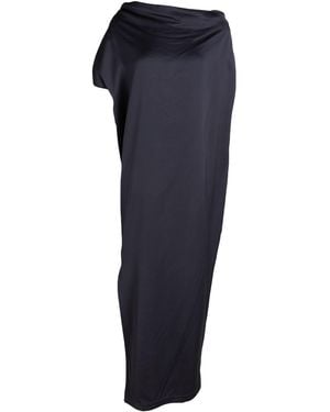 Gentry Portofino Maxi Dress Viscose, Wool - Blue