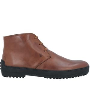Tod's Ankle Boots Leather - Brown