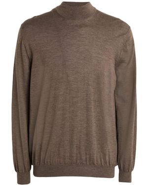Malo Rollkragenpullover - Braun