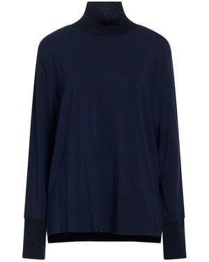 Le Tricot Perugia Midnight T-Shirt Viscose, Elastane - Blue